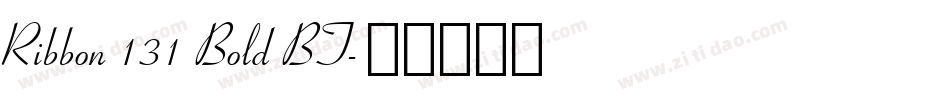 Ribbon 131 Bold BT字体转换